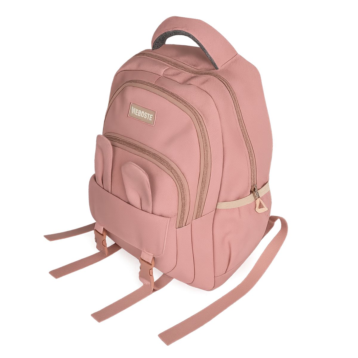 Mochila Bolsa Costas Feminina Com Chaveiro Ursinho Rosa Mochila Bolsa Costas Feminina Com Chaveiro Ursinho Rosa